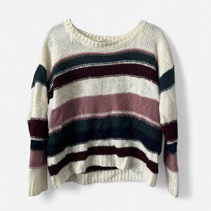 Women's Striped Knit Sweater‎ Hippie Rose XS